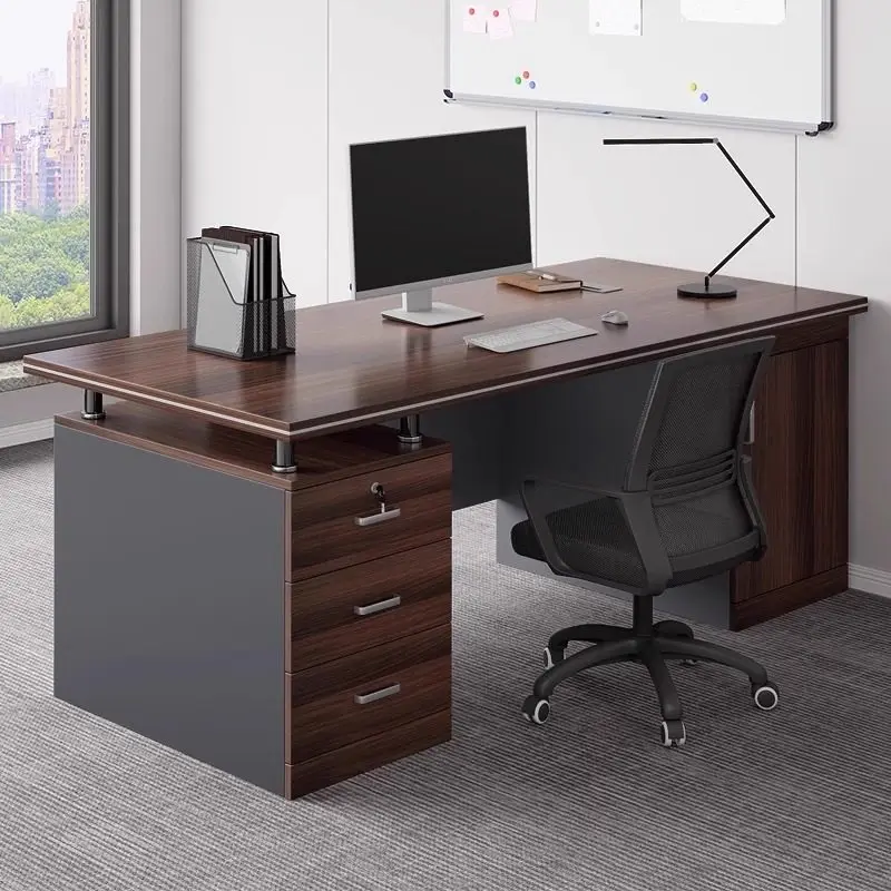 Office Furniture Services - Organizatörler Ahşap Ofis Masası Yerden Tasarruf