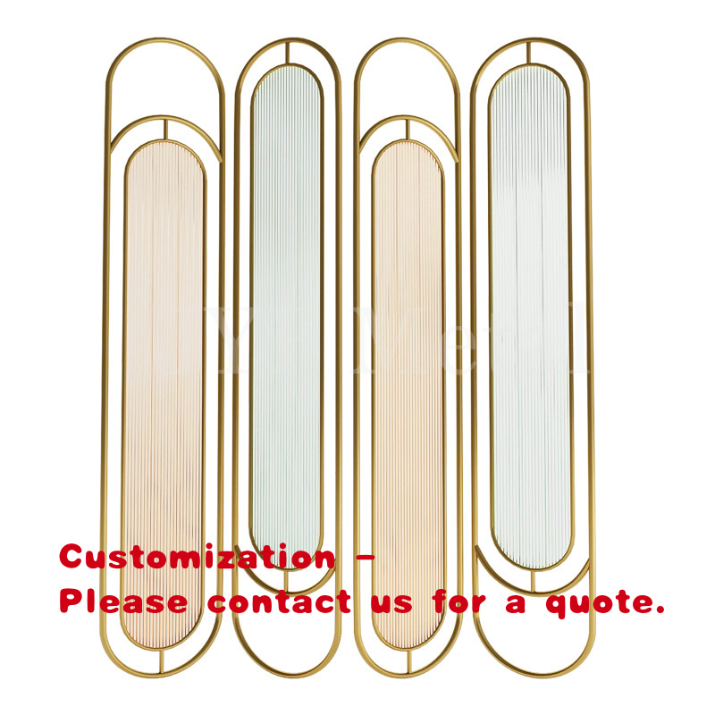 Partition Screen Divider - custom.EL807 Restoran Dekorasyonu Paslanmaz Çelik Çerçeveli