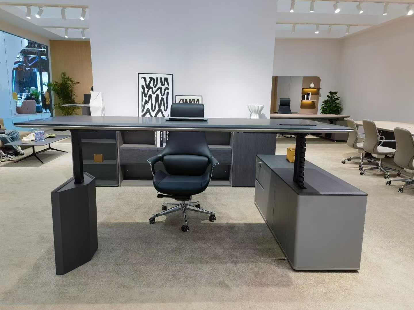 ✗ Modern Ahşap Panel Çalışma İ - Office X Furniture incelemesi ve fiyatı