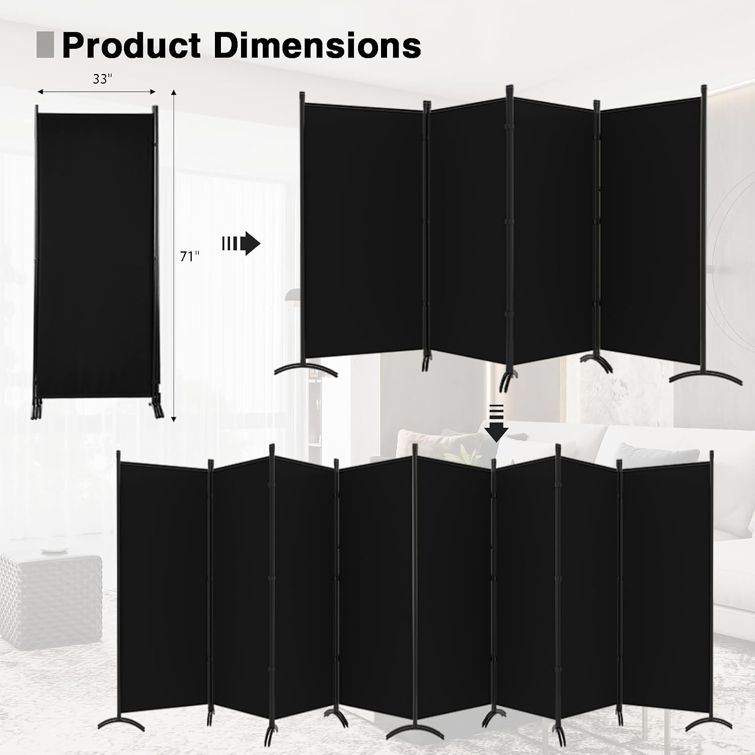 Oda Bölücü-Katlanır Gizlilik P - Partition Screen Divider incelemesi ve fiyatı